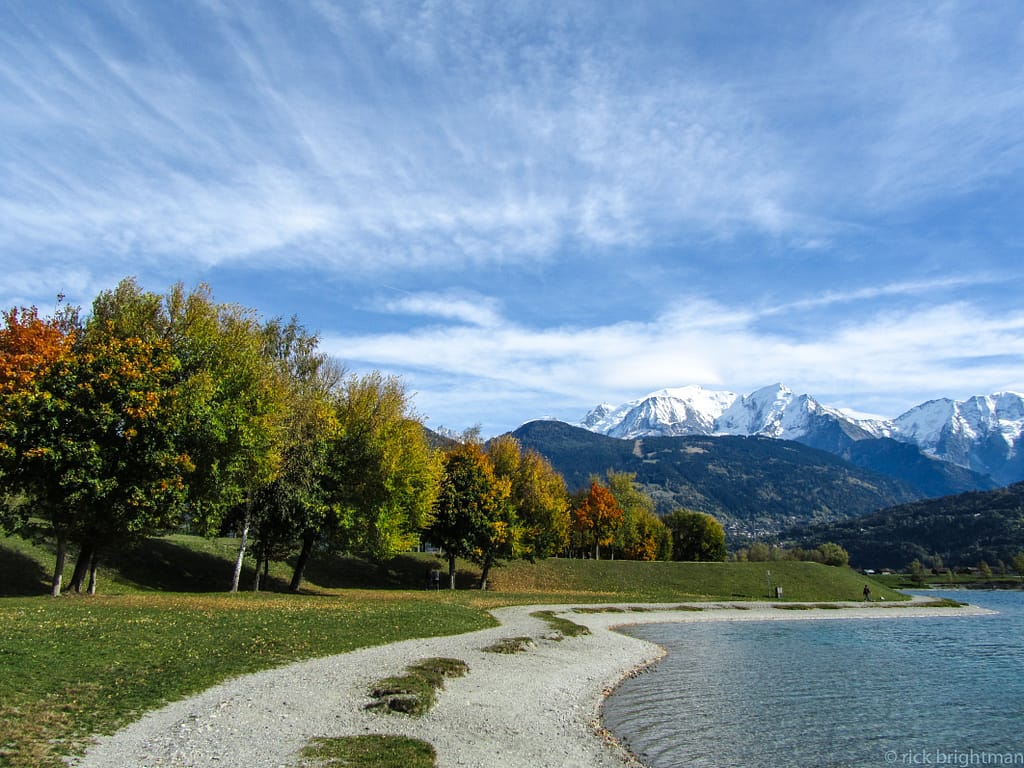 Lac de Passy et le Mont-Blanc